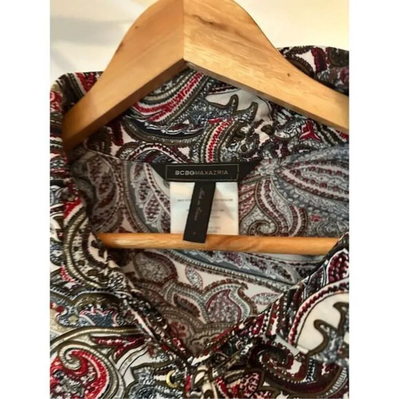 BCBG Maxazria‎  Floral Long Sleeve Blouse - Picture 2 of 3